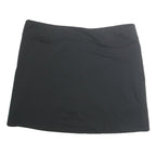 ADIDAS Womens Black Mini Cotton Blend Plain Skirt L Sports Casual Activewear