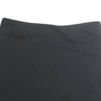 ADIDAS Womens Black Mini Cotton Blend Plain Skirt L Sports Casual Activewear