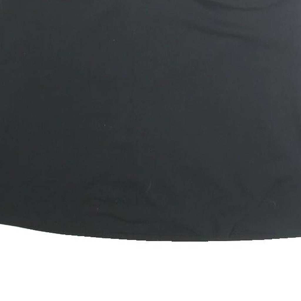 ADIDAS Womens Black Mini Cotton Blend Plain Skirt L Sports Casual Activewear