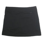 ADIDAS Womens Black Mini Cotton Blend Plain Skirt L Sports Casual Activewear