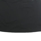 ADIDAS Womens Black Mini Cotton Blend Plain Skirt L Sports Casual Activewear