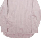 TED BAKER Mens Pink Shirt M Cotton Stylish Patterned Collar Long Sleeve