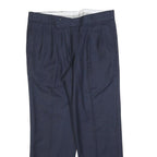 SPECIALLY ORDERED Womens Regular Fit Navy Blue Trousers W30 L26 Classic Zip