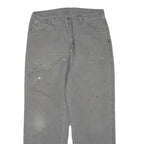 DICKIES Mens Regular Fit Straight Grey Denim Jeans W34 L30 Workwear Casual
