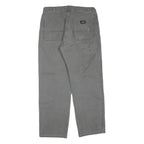 DICKIES Mens Regular Fit Straight Grey Denim Jeans W34 L30 Workwear Casual