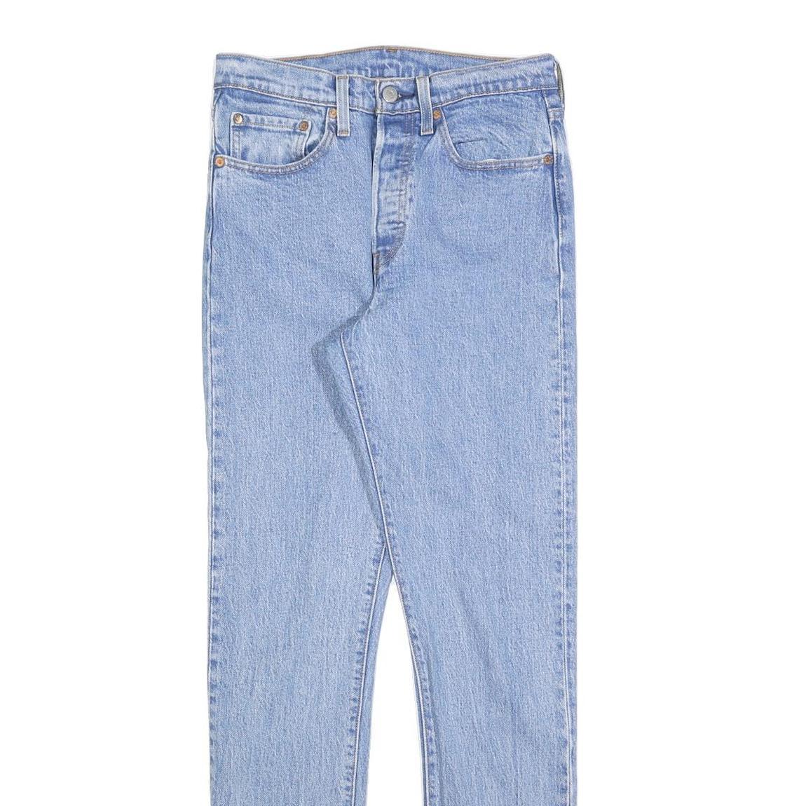 LEVI'S 501S BIG E Womens Slim Skinny Denim Light Blue W26 L32 Retro Vintage