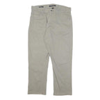 CALVIN KLEIN JEANS Mens Regular Fit Beige Cotton Blend Trousers W32 L26 Casual