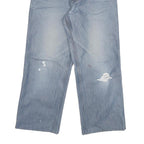 CARHARTT Mens Relaxed Jeans Light Blue Denim W28 L25 Workwear Zip Closure