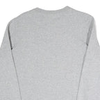 REEBOK Mens Grey Sweatshirt S Crew Neck Cotton Blend Pullover Casual