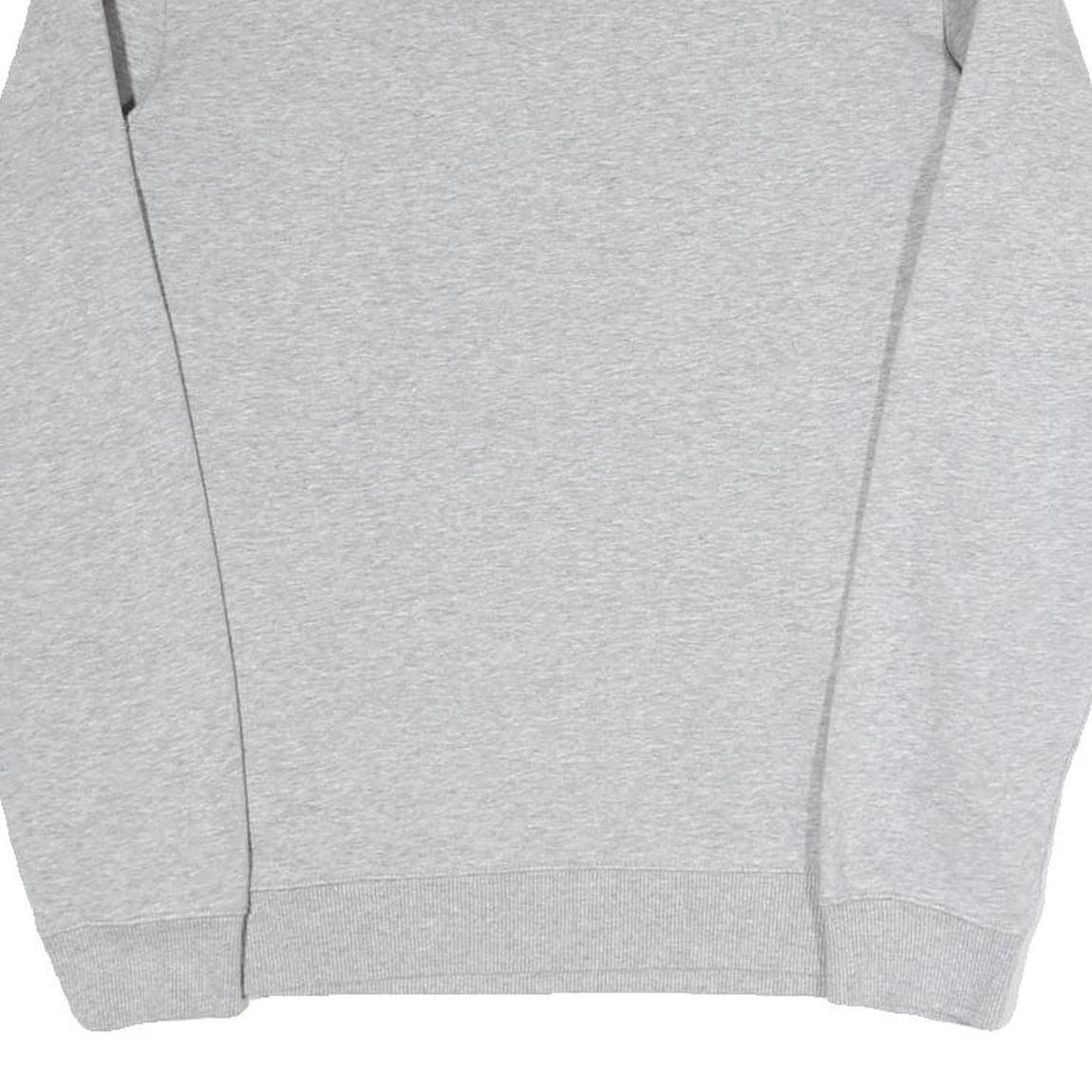 REEBOK Mens Grey Sweatshirt S Crew Neck Cotton Blend Pullover Casual