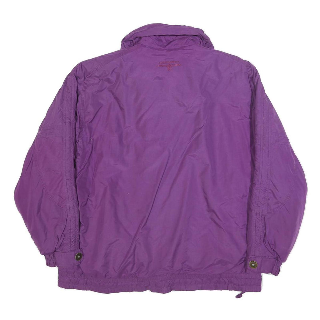OBERMEYER Womens Purple Nylon Jacket S Casual Zip Up Lightweight Outdoor