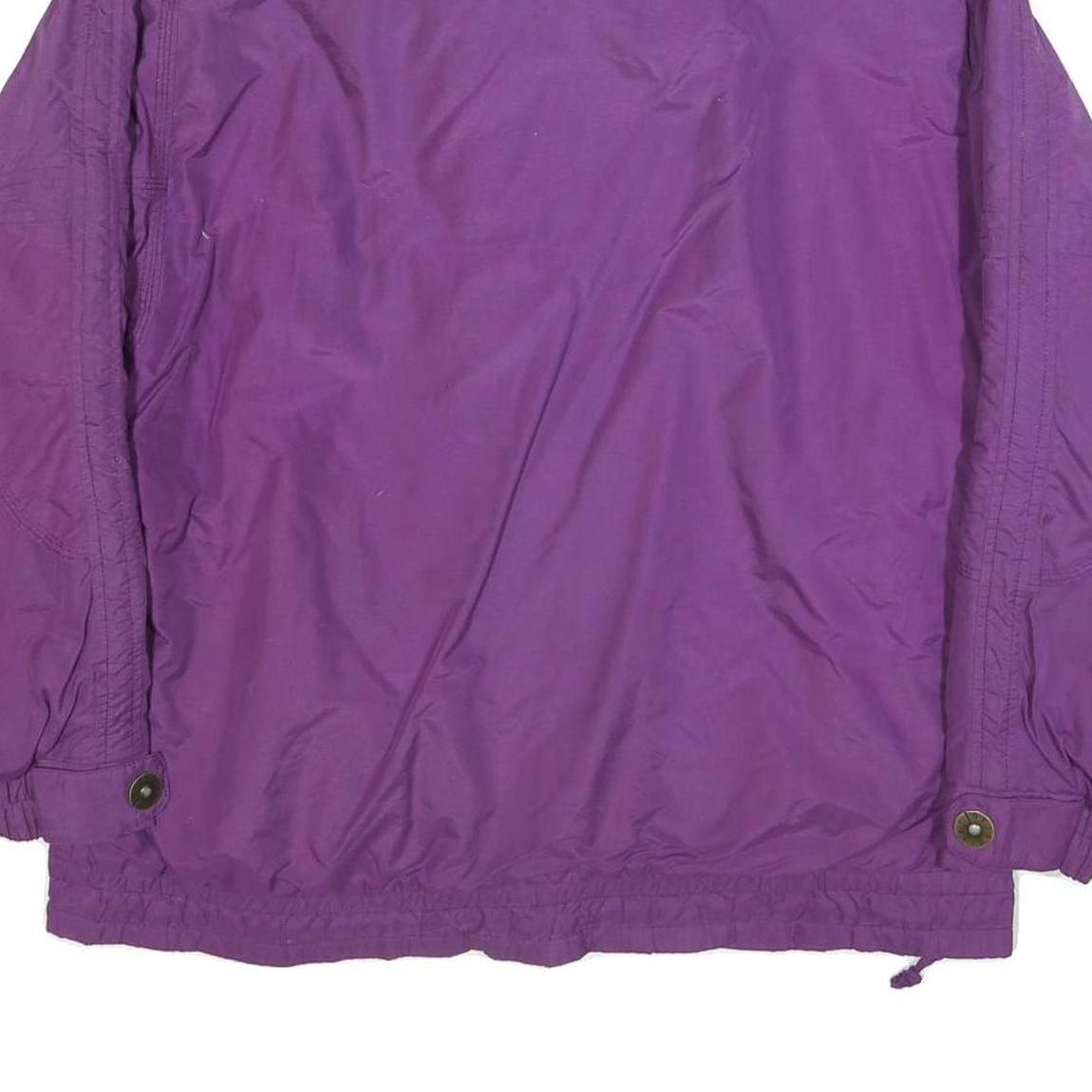 OBERMEYER Womens Purple Nylon Jacket S Casual Zip Up Lightweight Outdoor