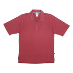 ADIDAS Mens Maroon Polo Shirt L Cotton Blend Short Sleeve Basic Casual