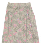 RAFAELLA Womens A-Line Skirt Grey Long 90s Crazy Pattern S