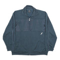 ADIDAS Mens Blue Jacket M Polyester Zip Plain Sportswear Track Top