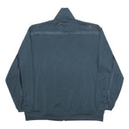 ADIDAS Mens Blue Jacket M Polyester Zip Plain Sportswear Track Top