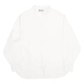 HILLARMY Womens Shirt Beige Collared Long Sleeve 90s L
