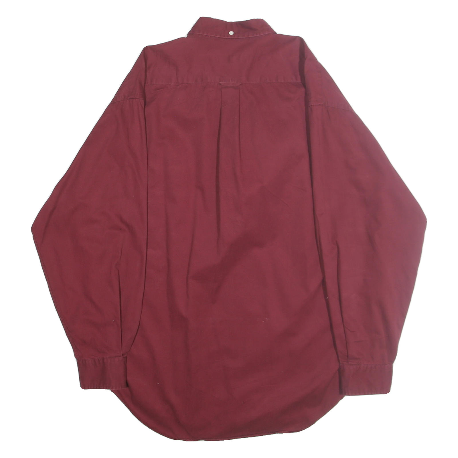 NORSPORT Mens Maroon L Cotton Button-Down Casual Shirt