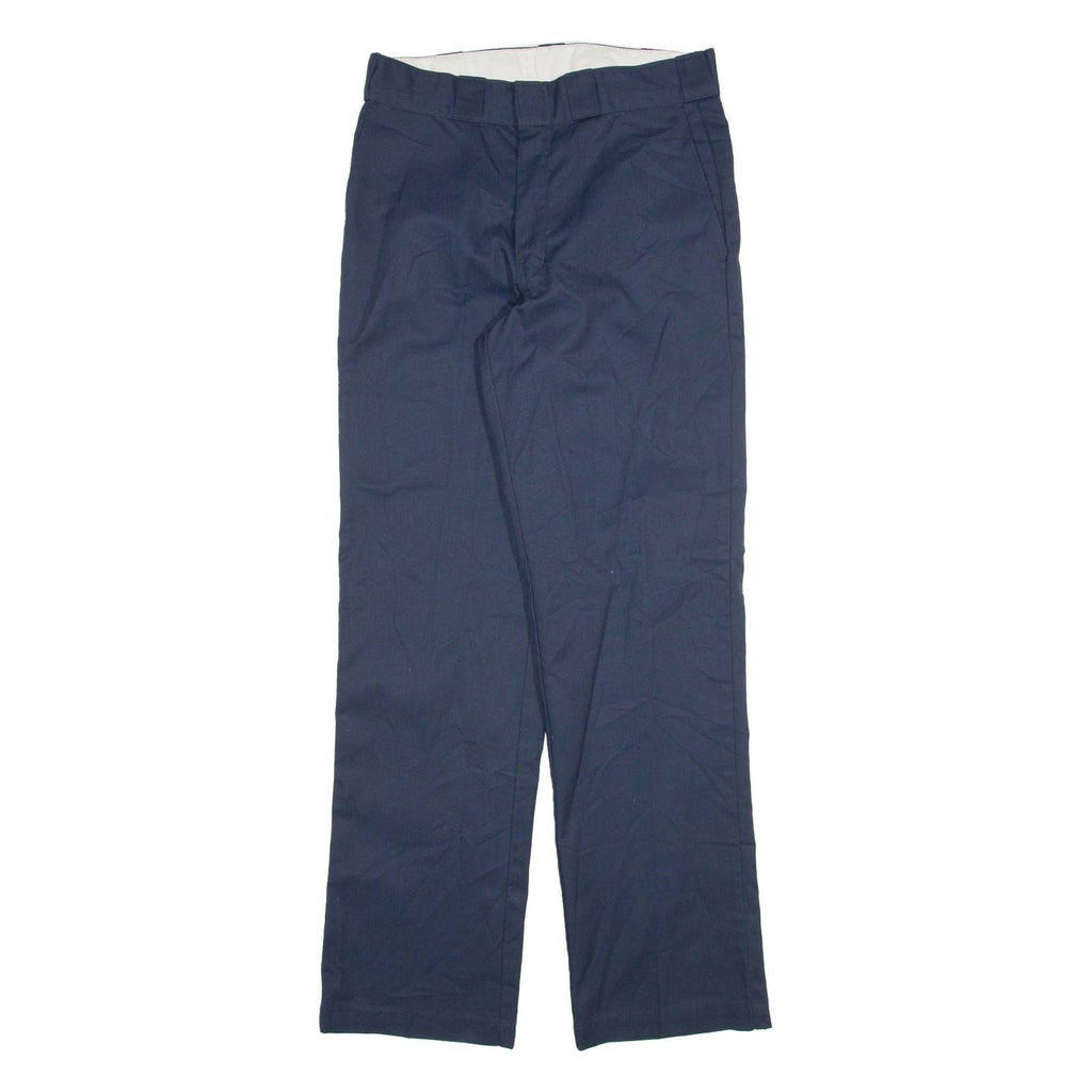DICKIES Mens Trousers Blue Regular Straight W30 L32