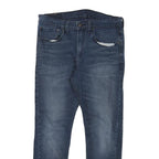 LEVI'S 512 Tapered Mens Jeans Blue Slim Denim Medium W31 L27 Classic Zip Fit