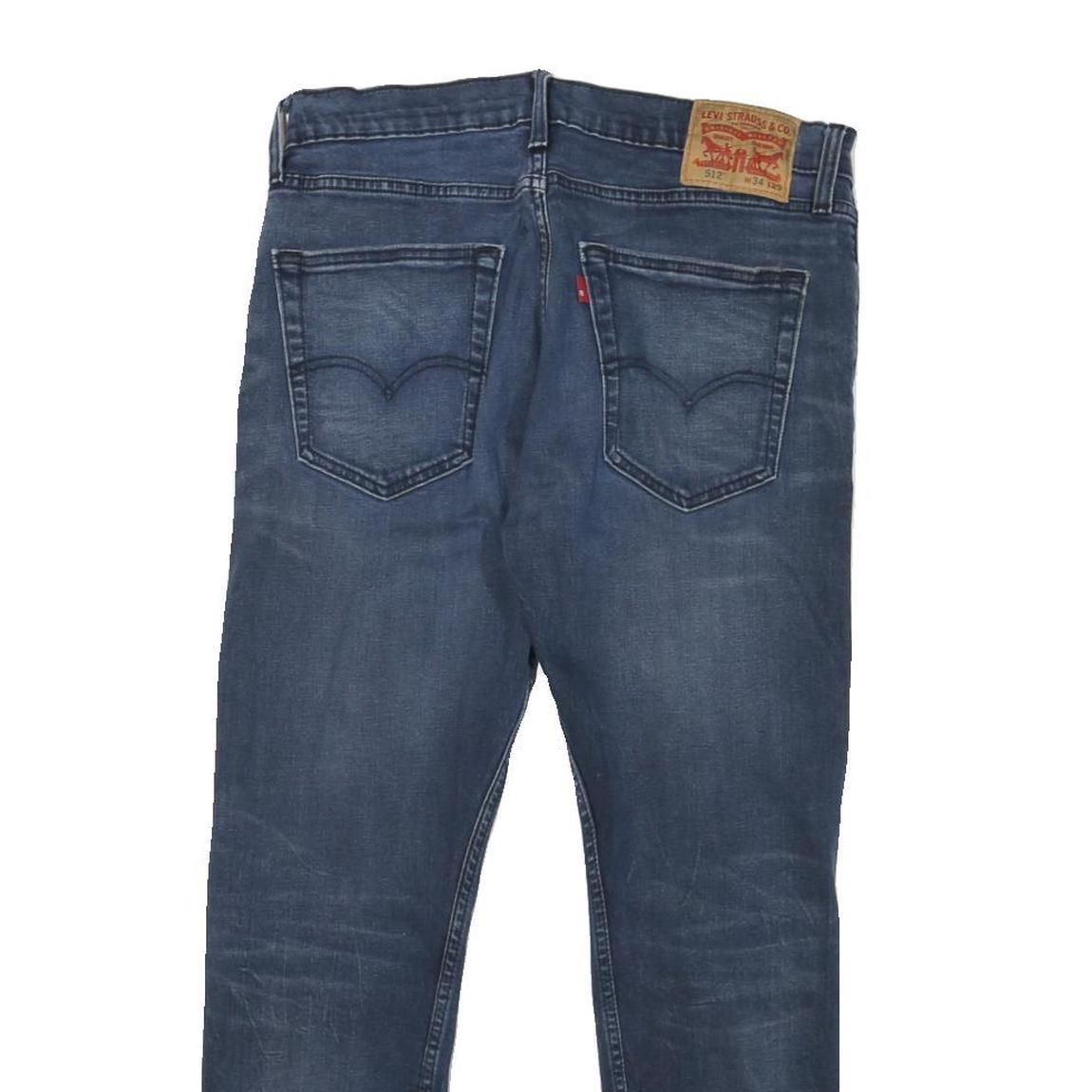 LEVI'S 512 Tapered Mens Jeans Blue Slim Denim Medium W31 L27 Classic Zip Fit