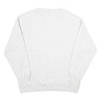 Mens White Chicago Bulls Crew Neck XL Cotton Blend Sweatshirt NBA Basket