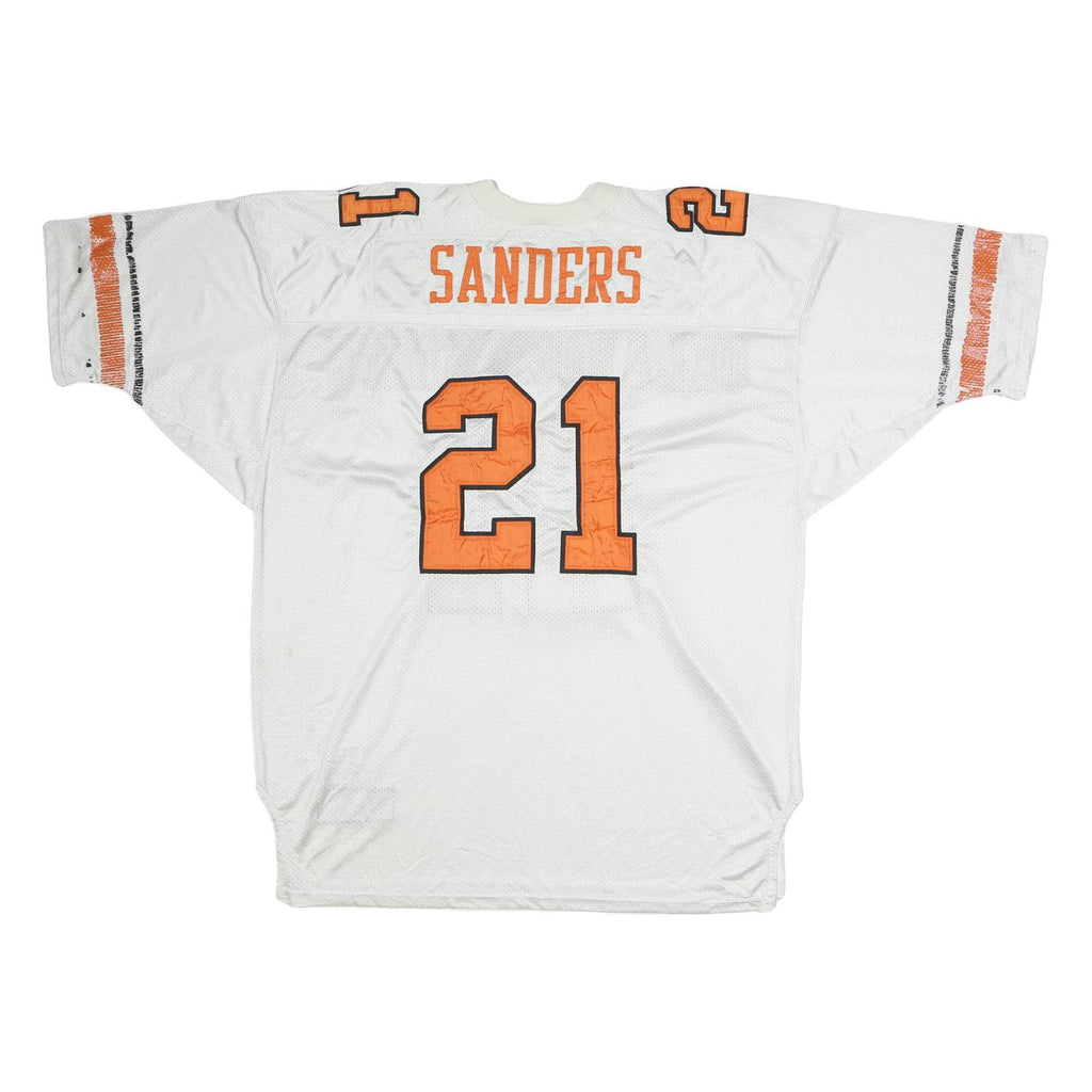 RUSSELL ATHLETIC Mens White & Orange Oklahoma State Graphic T-Shirt 2XL Short