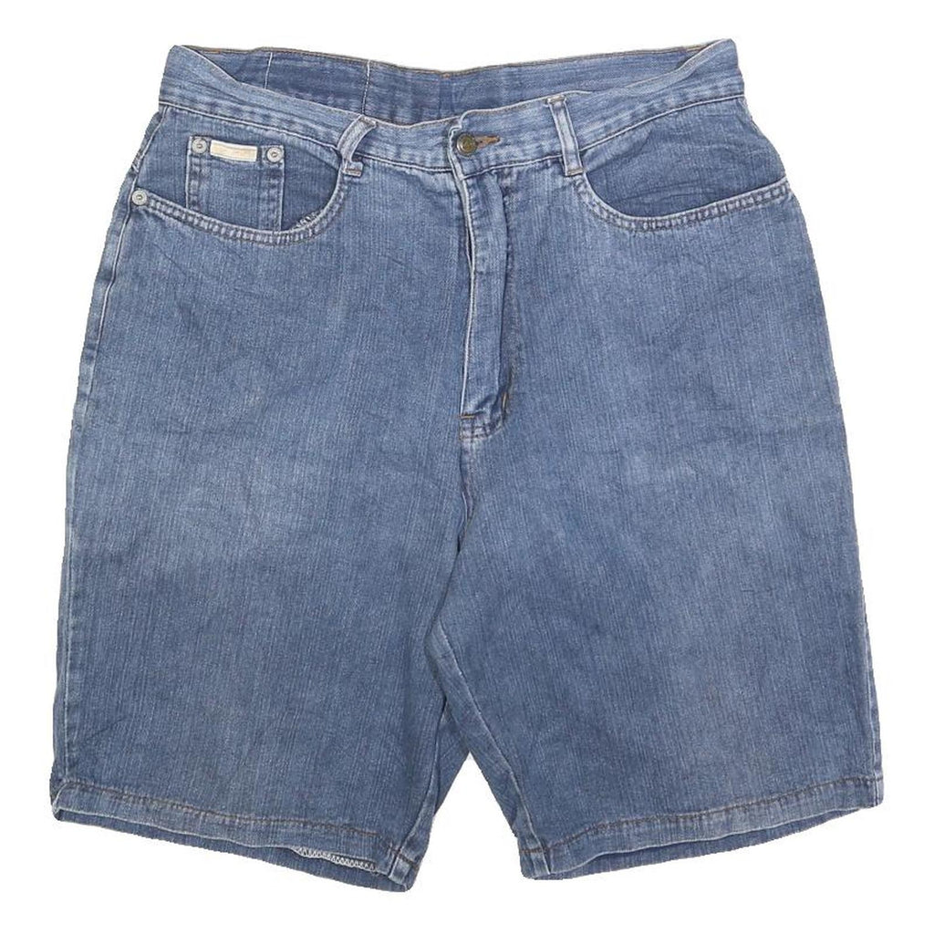 ANTLER Mens Denim Blue Casual Cotton Blend M W32 Shorts Stylish Fit