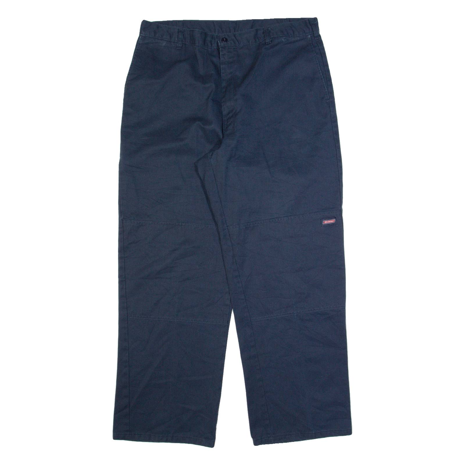 DICKIES Workwear Mens Trousers Blue Regular Straight W36 L30