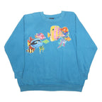 MACGREGOR Womens Blue Sweatshirt XL Cotton Blend Crew Neck Casual Pullover