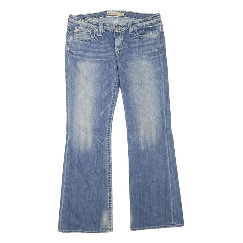BIG STAR Womens Jeans Blue Regular Bootcut Denim Medium W36 L32 Stylish Fashion