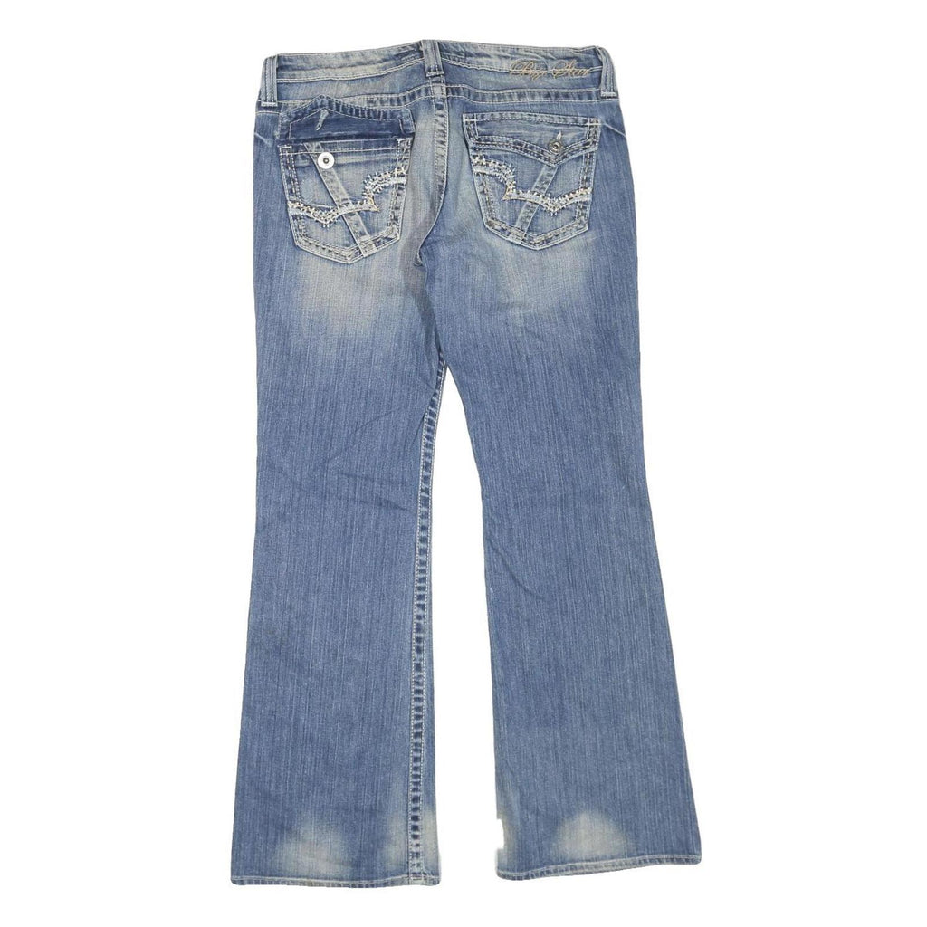 BIG STAR Womens Jeans Blue Regular Bootcut Denim Medium W36 L32 Stylish Fashion