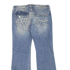 BIG STAR Womens Jeans Blue Regular Bootcut Denim Medium W36 L32 Stylish Fashion