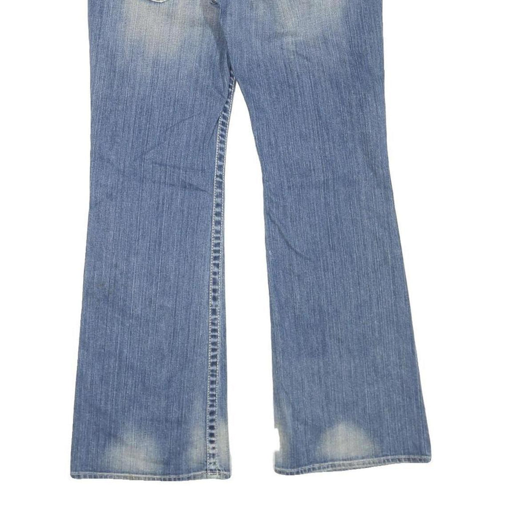 BIG STAR Womens Jeans Blue Regular Bootcut Denim Medium W36 L32 Stylish Fashion