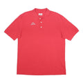 KAPPA Mens Red Short Sleeve Polo Shirt M Cotton Casual Sportswear