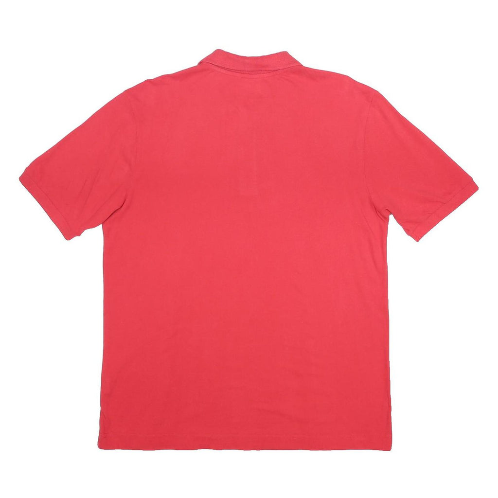 KAPPA Mens Red Short Sleeve Polo Shirt M Cotton Casual Sportswear