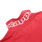 KAPPA Mens Red Short Sleeve Polo Shirt M Cotton Casual Sportswear