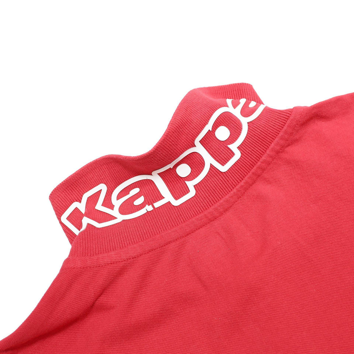 KAPPA Mens Red Short Sleeve Polo Shirt M Cotton Casual Sportswear