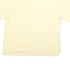 CHAMPION Womens Yellow Cotton Blend T-Shirt XL Short Sleeve Crew Neck Logo