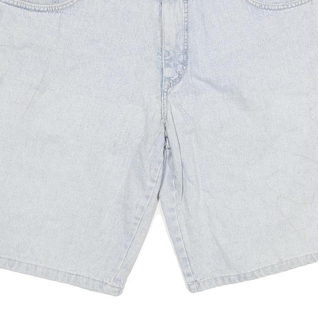 PIONEER Womens Shorts Blue Casual XL W34 Denim Cotton Blend Relaxed Fit