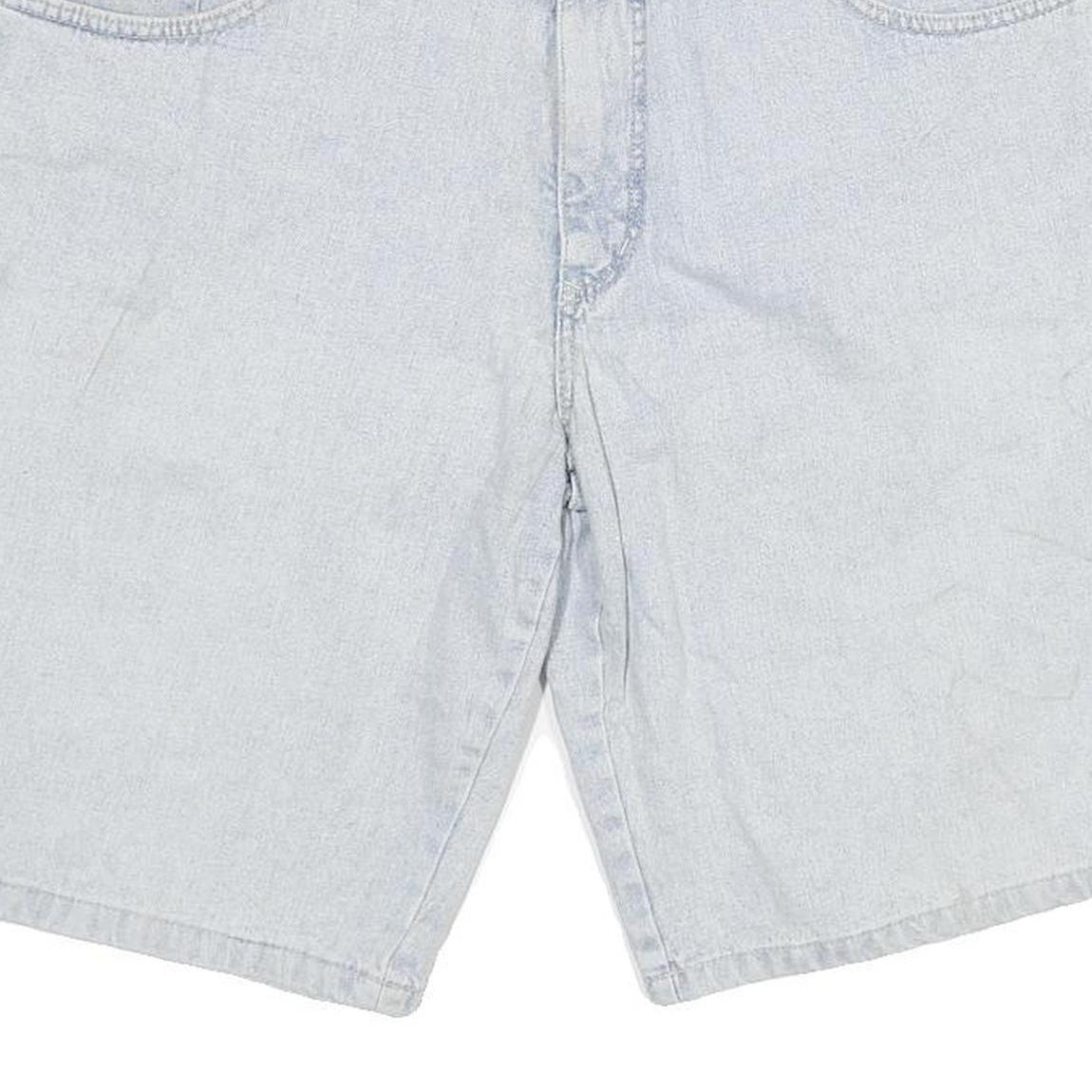 PIONEER Womens Shorts Blue Casual XL W34 Denim Cotton Blend Relaxed Fit