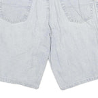 PIONEER Womens Shorts Blue Casual XL W34 Denim Cotton Blend Relaxed Fit