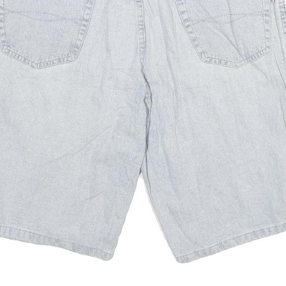 PIONEER Womens Shorts Blue Casual XL W34 Denim Cotton Blend Relaxed Fit