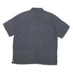 TOSCANO Mens Blue Rayon XL Patterned Short Sleeve Shirt Casual Summer