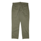 POLO RALPH LAUREN Mens Regular Fit Olive Cotton Blend Straight Leg Trousers W35