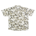 GEAR EXTREME Mens Beige & Cream Floral Synthetic Shirt 2XL Casual Summer Holiday