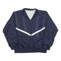 ARGUS Mens Navy Blue White Stripe Track Jacket L Polyester Blend Zip