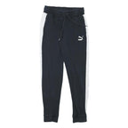 PUMA Mens Joggers Black & White Slim Tapered S W26 L28 Cotton Blend Sportswear