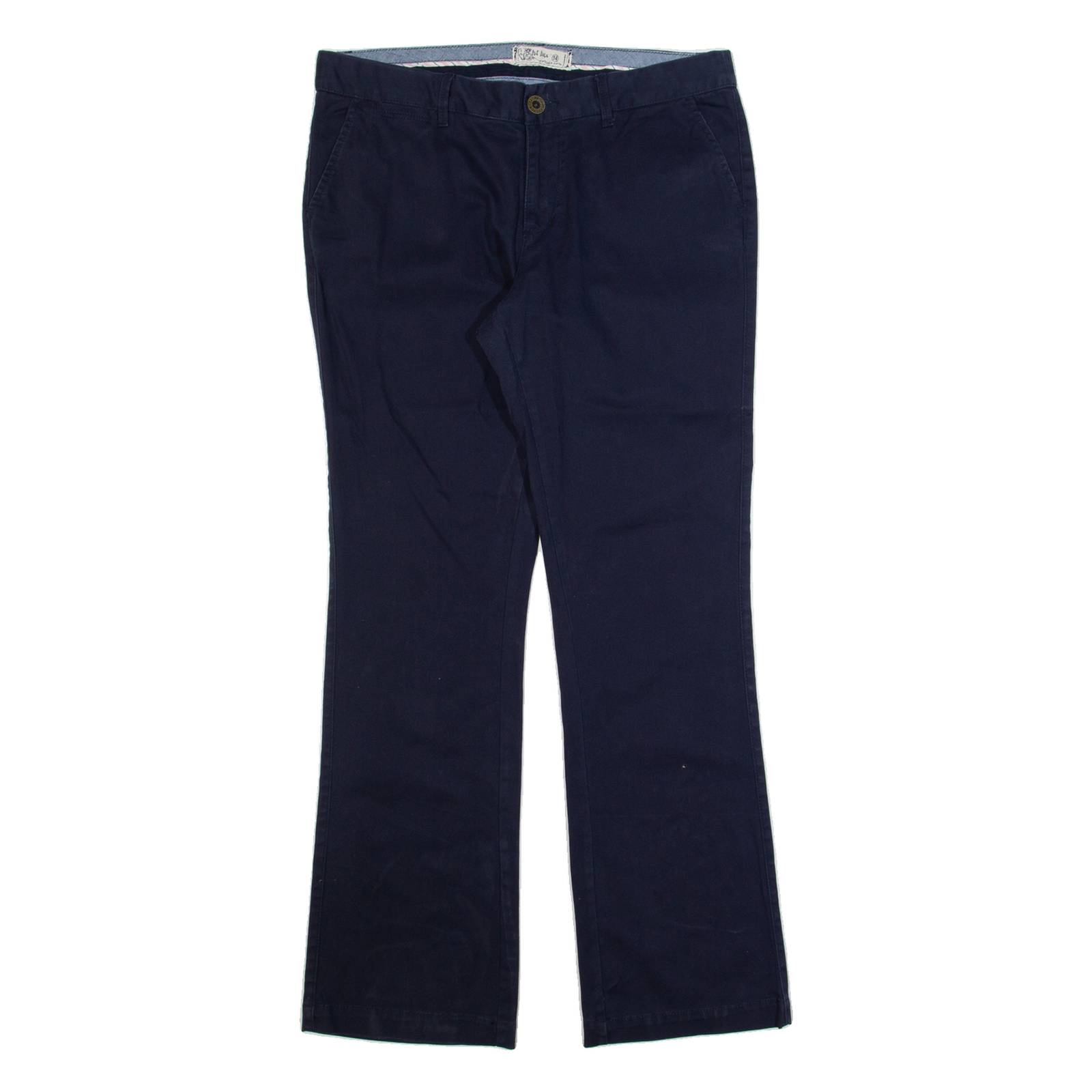 FAT FACE Chino Womens Trousers Blue Regular Bootcut W34 L32