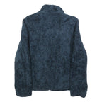 PENDLETON Womens Blue Polyester Blend Zip Jacket M Fleece Checked Trim Warm